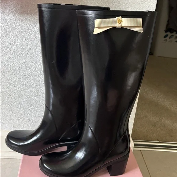 Kate Spade black rain boots - Picture 5 of 14